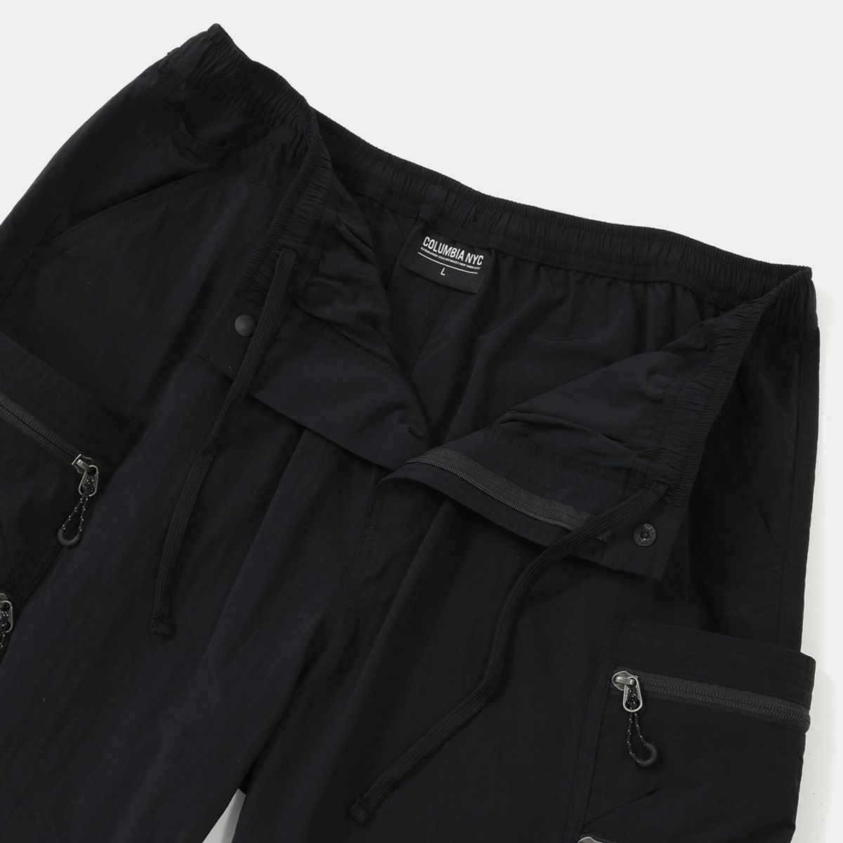 컬럼비아 유니버시티(COLUMBIA UNIVERSITY) CU SIG LOGO REGULAR FIT OUTPOCKET SHORTS PANTS 블랙