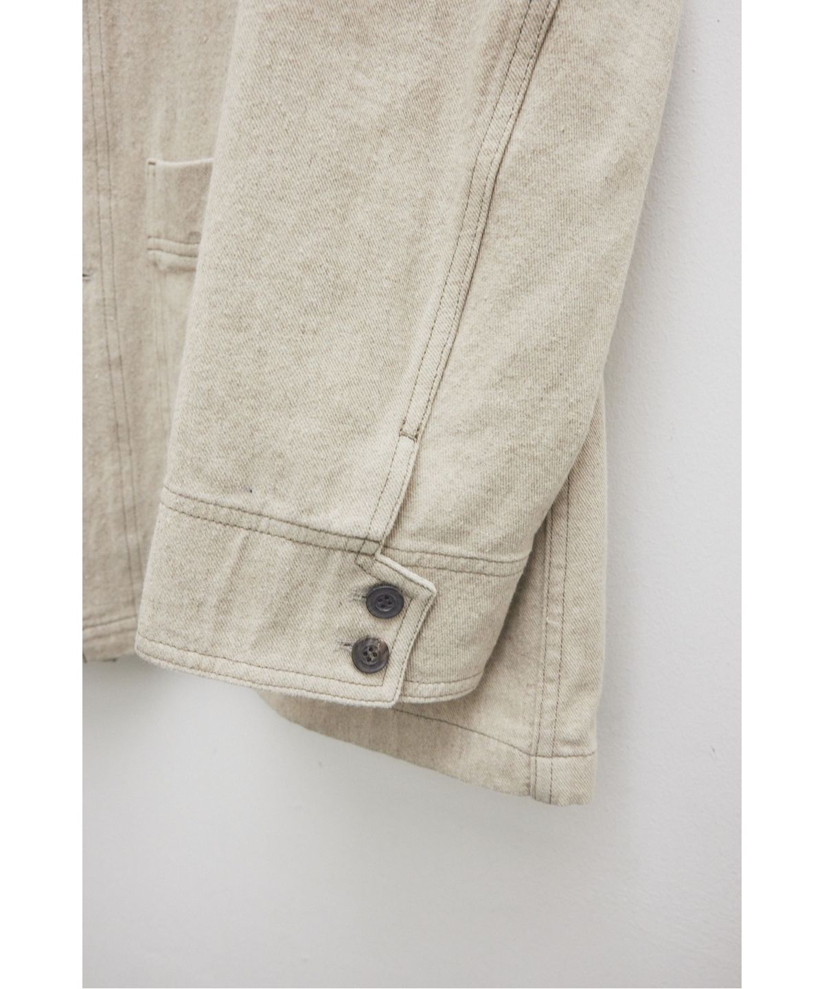 유스(YOUTH) Stand Collar Work Jacket - Beige