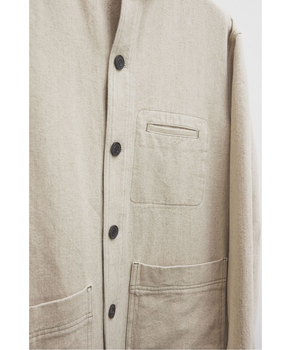 유스(YOUTH) Stand Collar Work Jacket - Beige