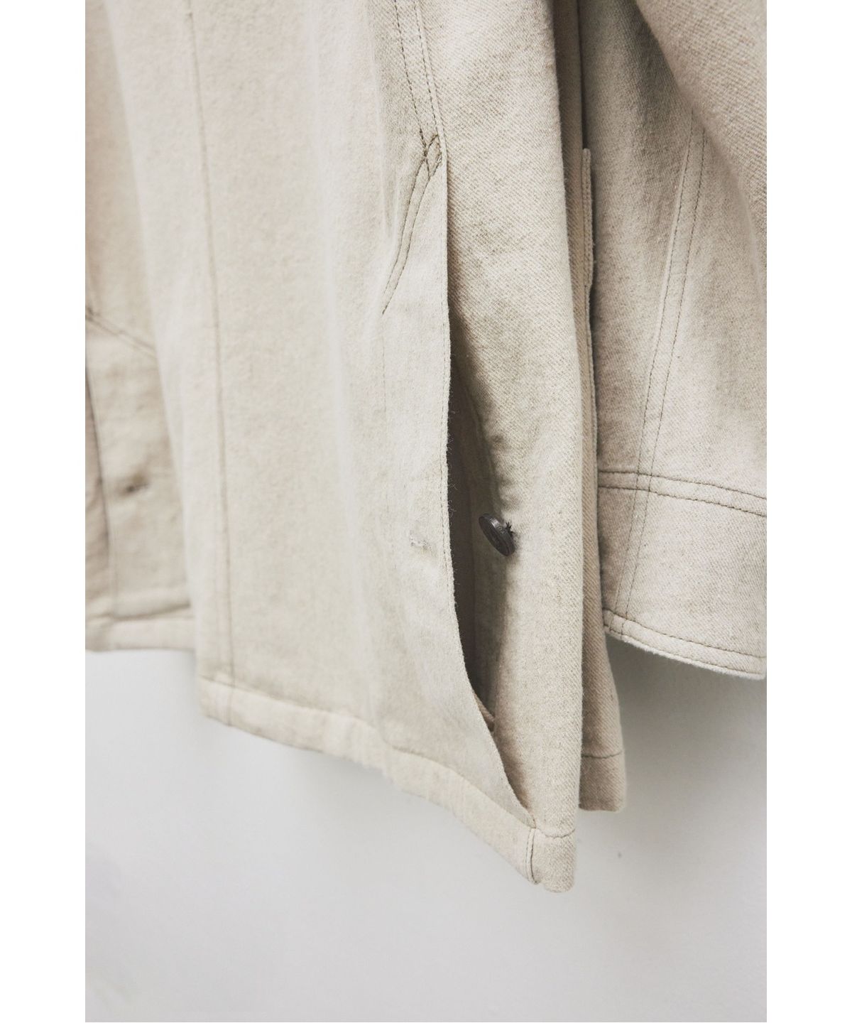 유스(YOUTH) Stand Collar Work Jacket - Beige