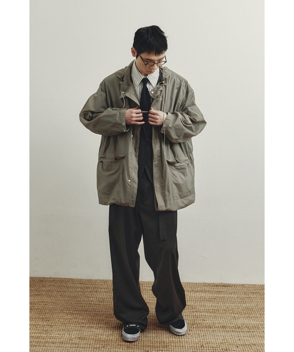 유스(YOUTH) Convertible Windbreaker Coat - Beige