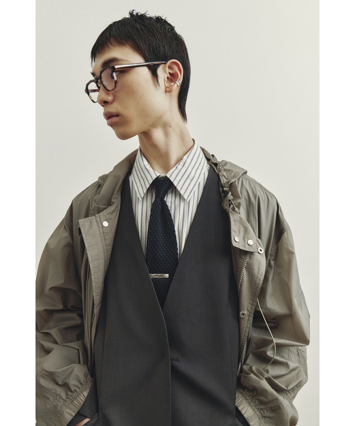 유스(YOUTH) Convertible Windbreaker Coat - Beige