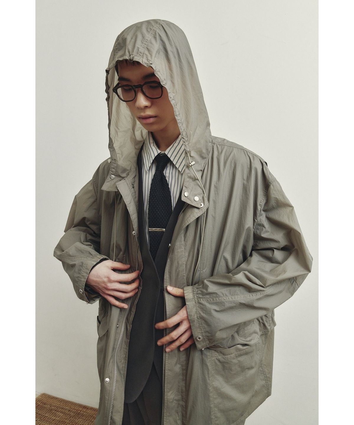 유스(YOUTH) Convertible Windbreaker Coat - Beige
