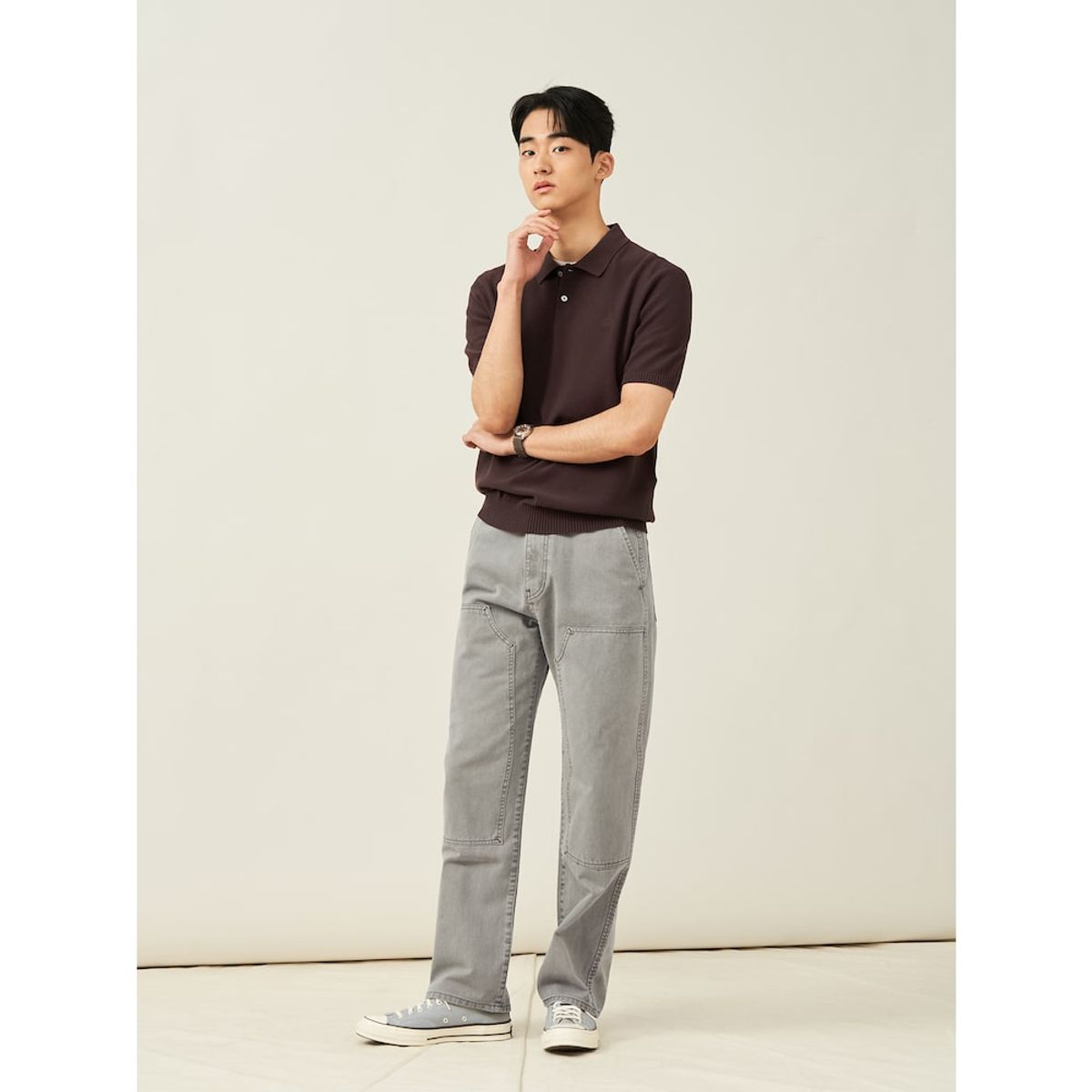 빈폴 멘(BEANPOLE MEN) 카펜터 팬츠  카키 (BC5221C32H)