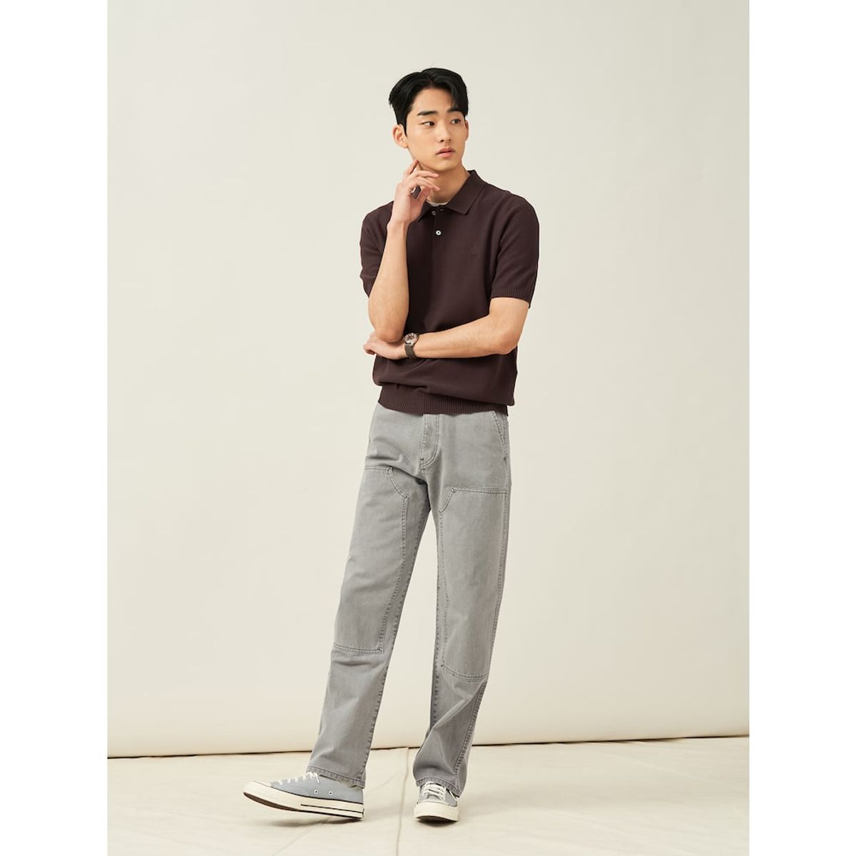 빈폴 멘(BEANPOLE MEN) 카펜터 팬츠  카키 (BC5221C32H)