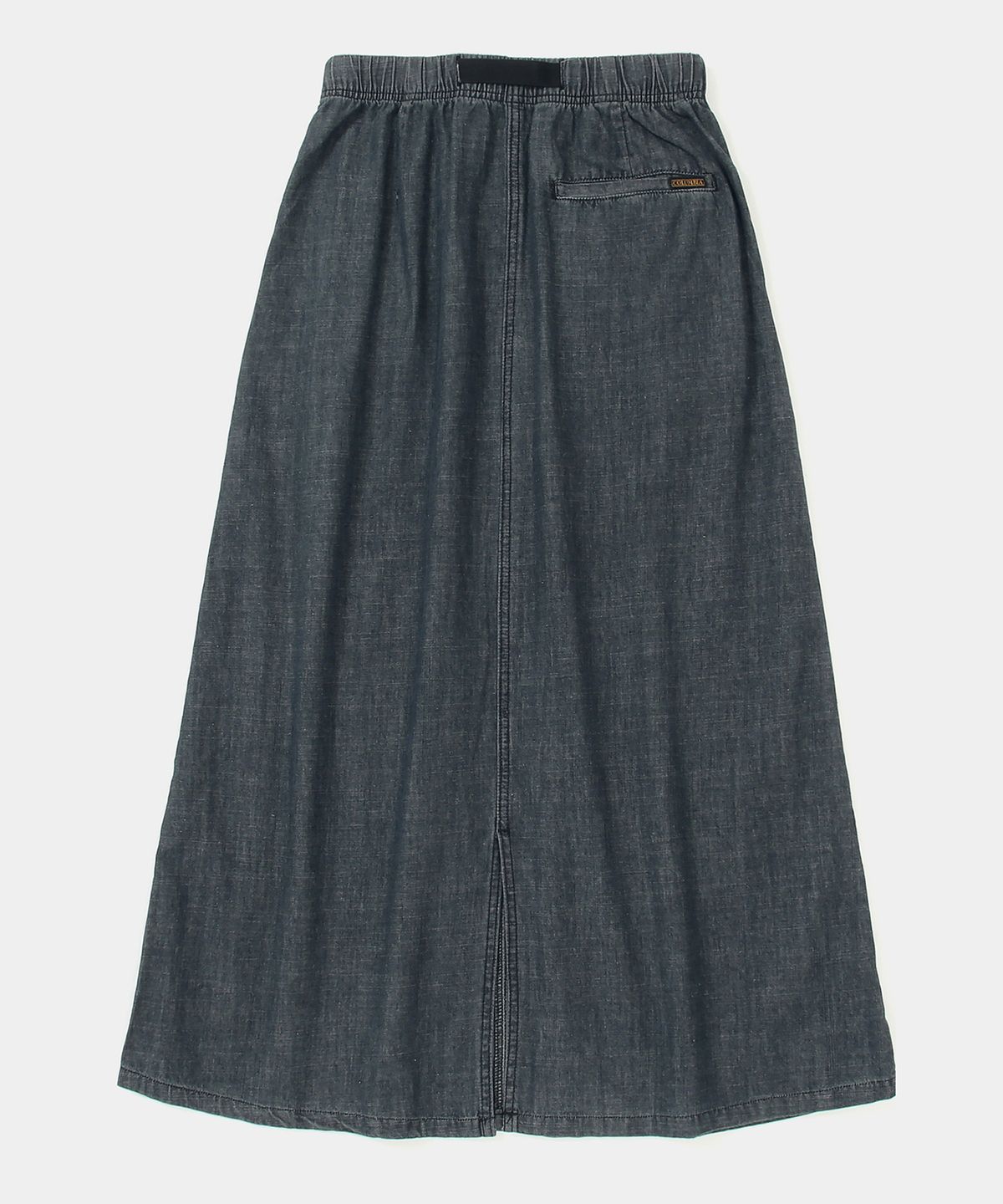컬럼비아 유니버시티(COLUMBIA UNIVERSITY) COLUMBIA TRAJAN LABEL BELTED DENIM LONG SKIRTS 블랙데님