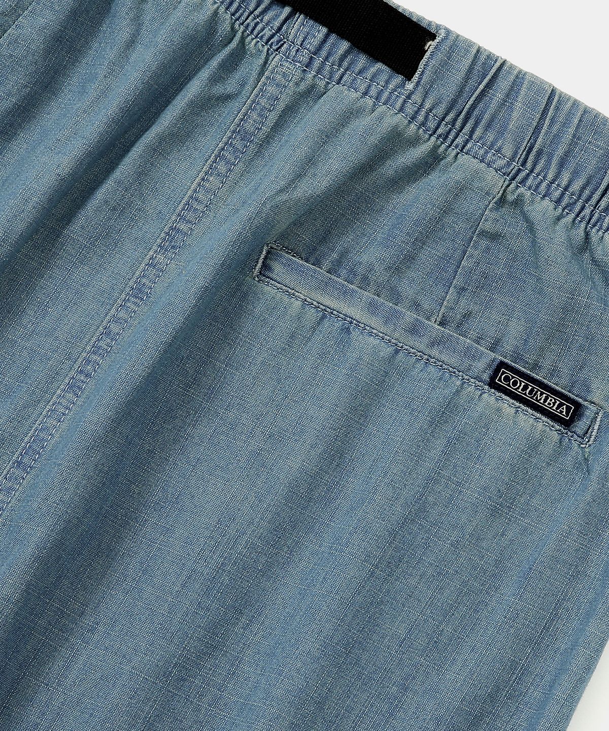 컬럼비아 유니버시티(COLUMBIA UNIVERSITY) COLUMBIA TRAJAN LABEL BELTED DENIM LONG SKIRTS 라이트데님