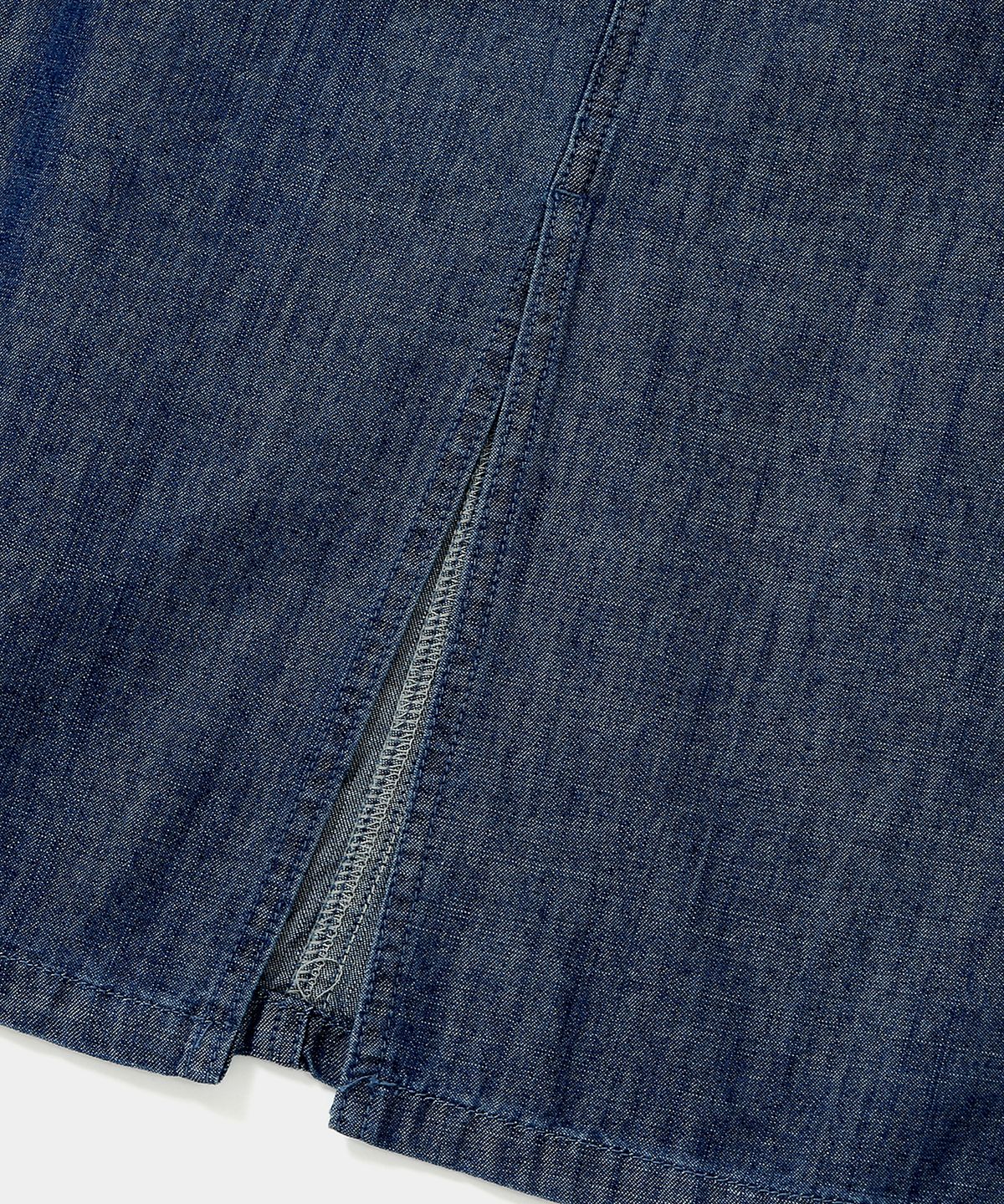 컬럼비아 유니버시티(COLUMBIA UNIVERSITY) COLUMBIA TRAJAN LABEL BELTED DENIM LONG SKIRTS 미드나잇데님