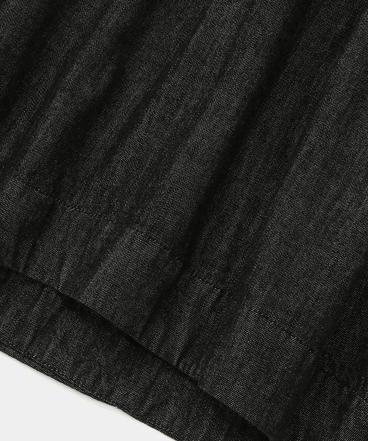 컬럼비아 유니버시티(COLUMBIA UNIVERSITY) ALL-ROUND PLEATS DENIM LONG SKIRTS 블랙데님