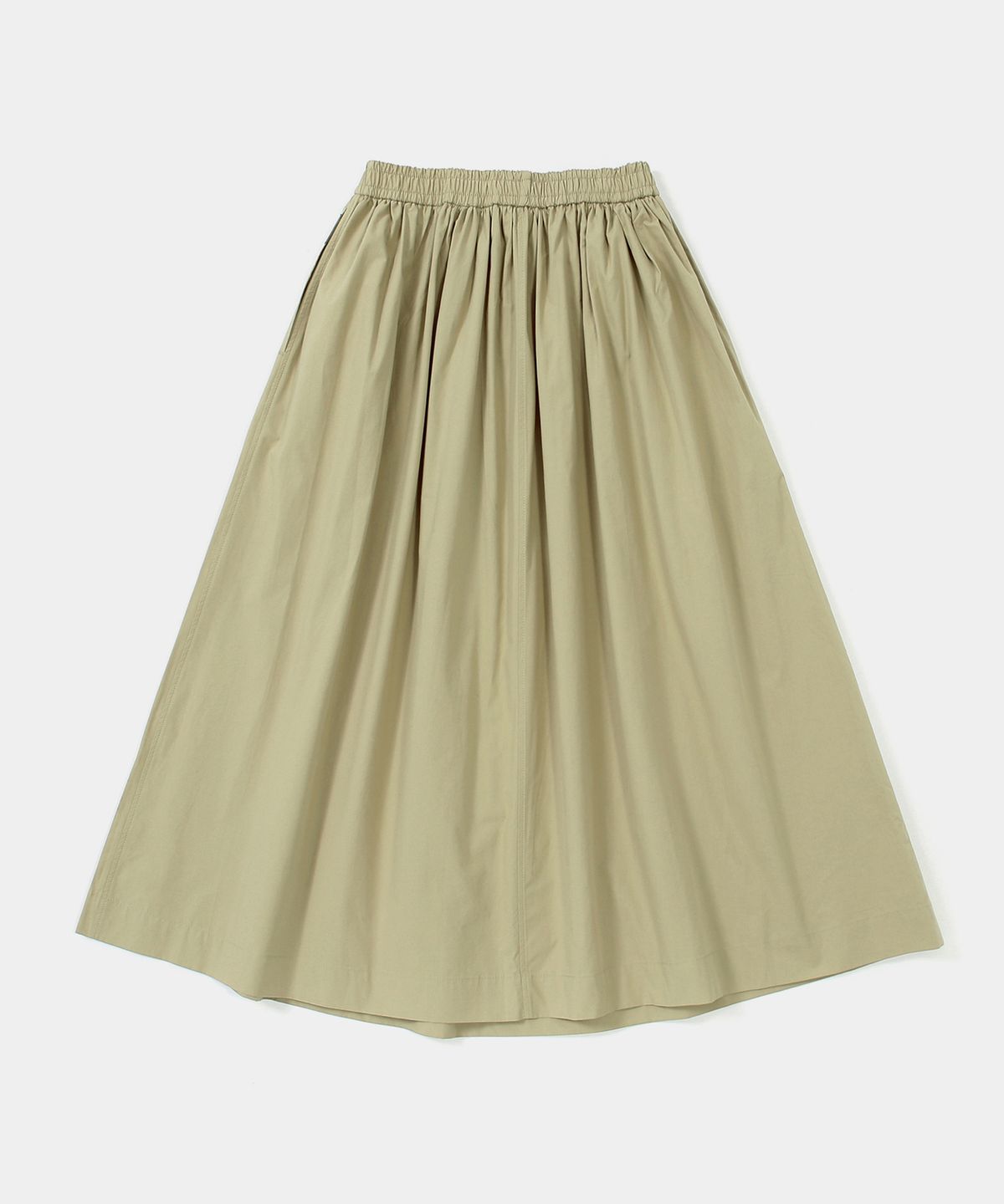 컬럼비아 유니버시티(COLUMBIA UNIVERSITY) ALL-ROUND PLEATS COTTON LONG SKIRTS 베이지