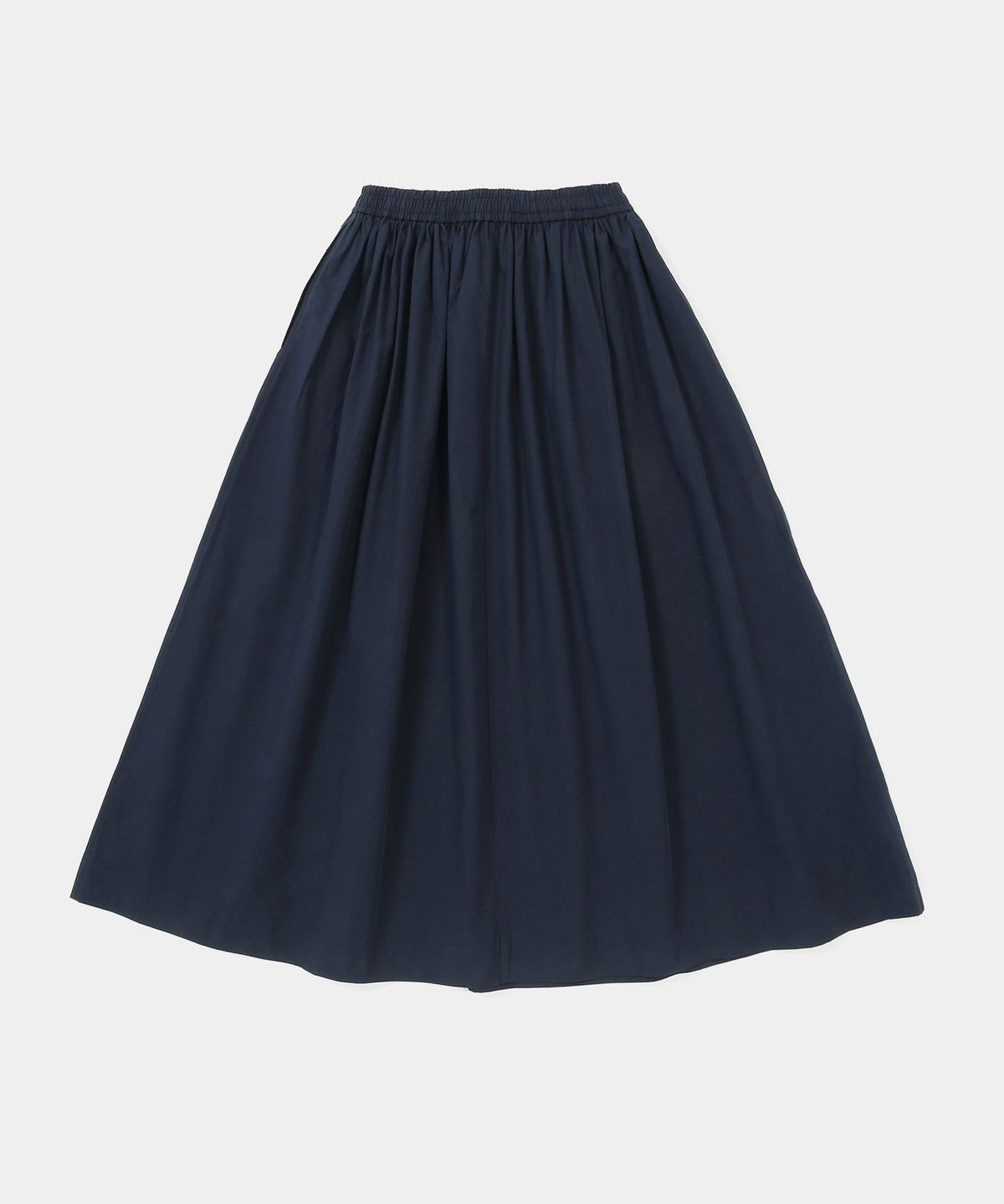 컬럼비아 유니버시티(COLUMBIA UNIVERSITY) ALL-ROUND PLEATS COTTON LONG SKIRTS 크라운네이비