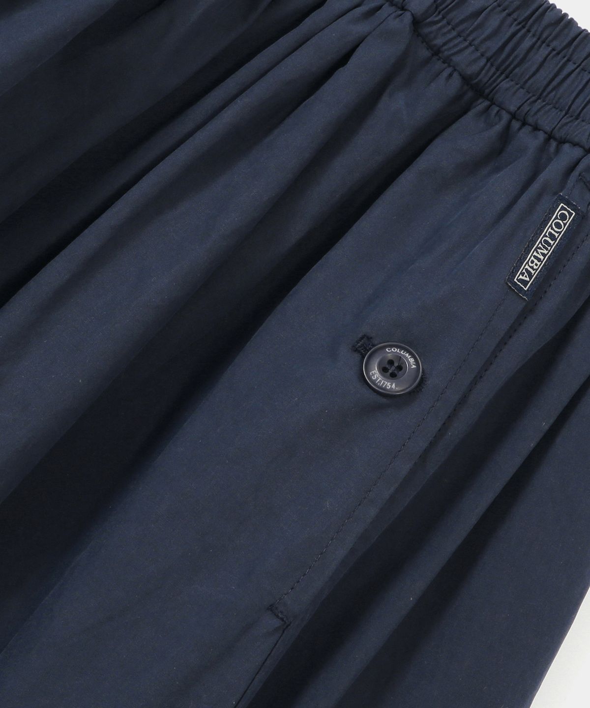 컬럼비아 유니버시티(COLUMBIA UNIVERSITY) ALL-ROUND PLEATS COTTON LONG SKIRTS 크라운네이비