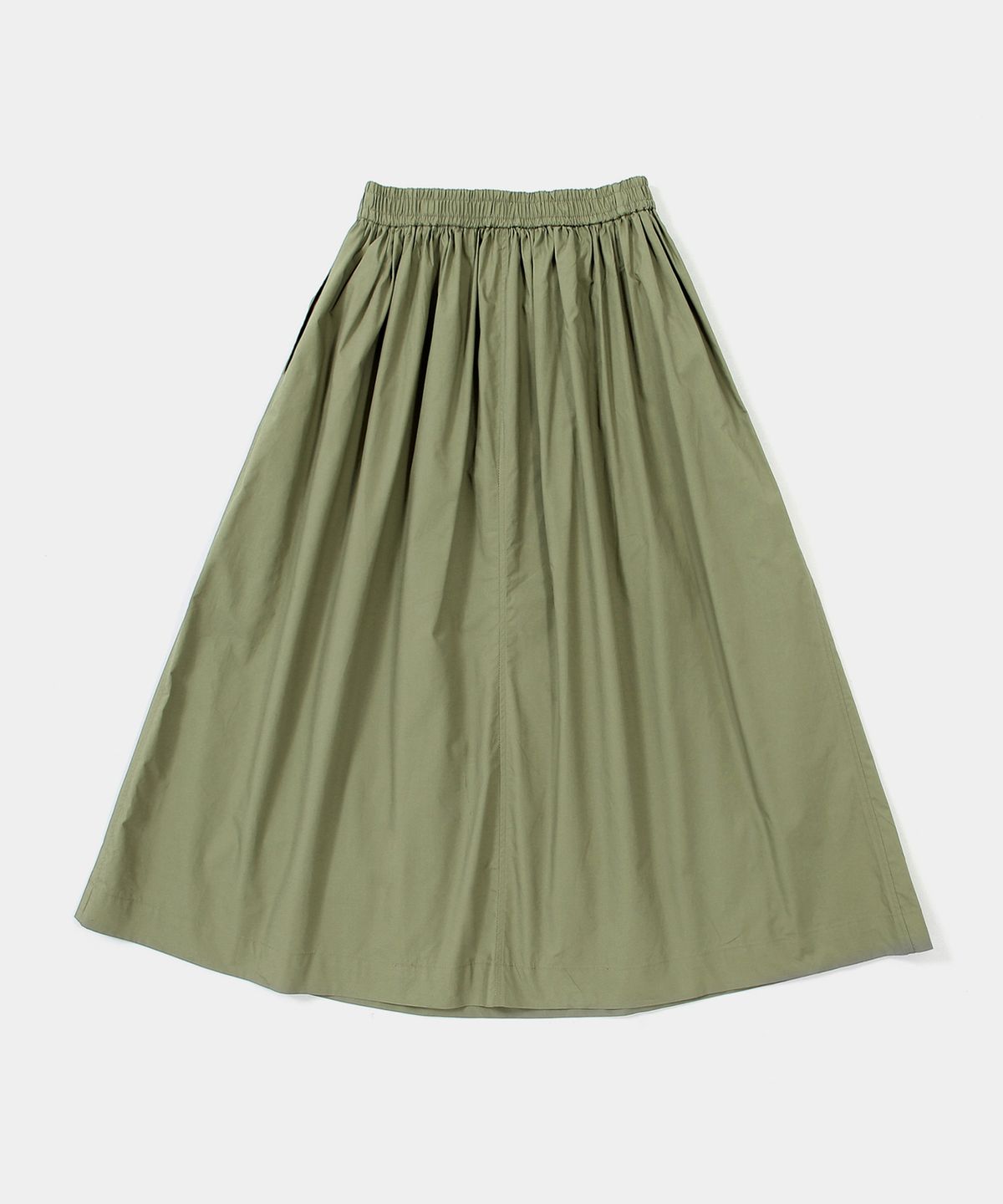 컬럼비아 유니버시티(COLUMBIA UNIVERSITY) ALL-ROUND PLEATS COTTON LONG SKIRTS 카키