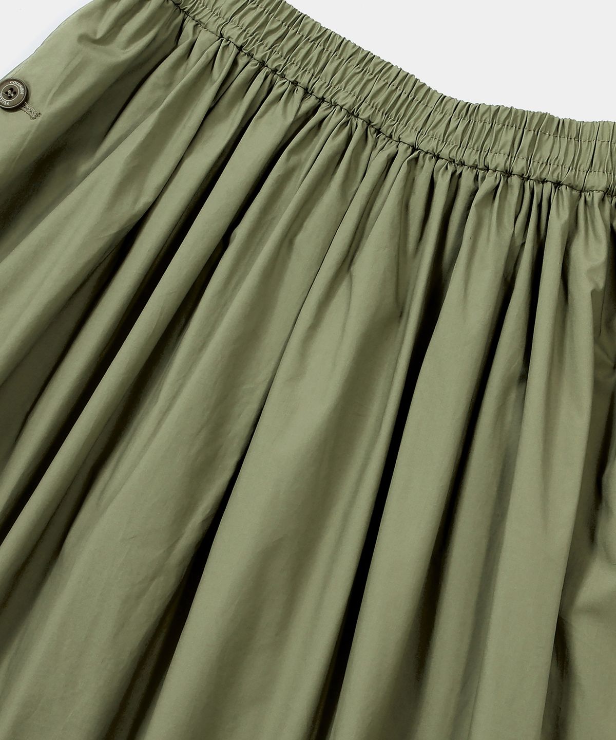 컬럼비아 유니버시티(COLUMBIA UNIVERSITY) ALL-ROUND PLEATS COTTON LONG SKIRTS 카키