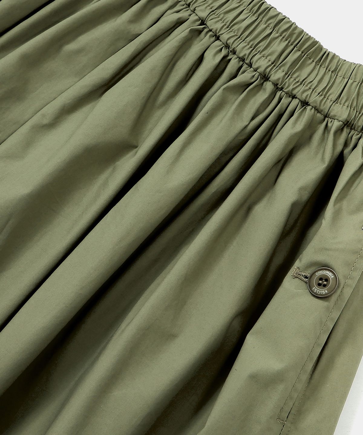 컬럼비아 유니버시티(COLUMBIA UNIVERSITY) ALL-ROUND PLEATS COTTON LONG SKIRTS 카키