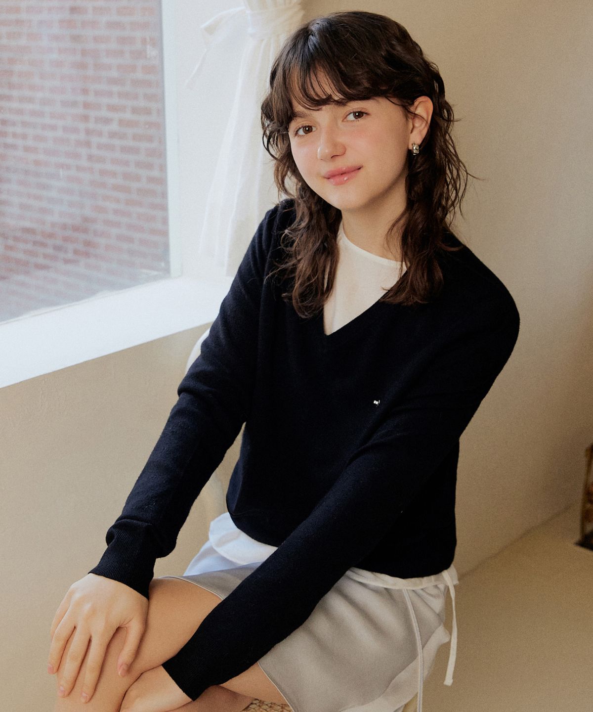 어다울(ADAUL) V neck basic knit - 5color