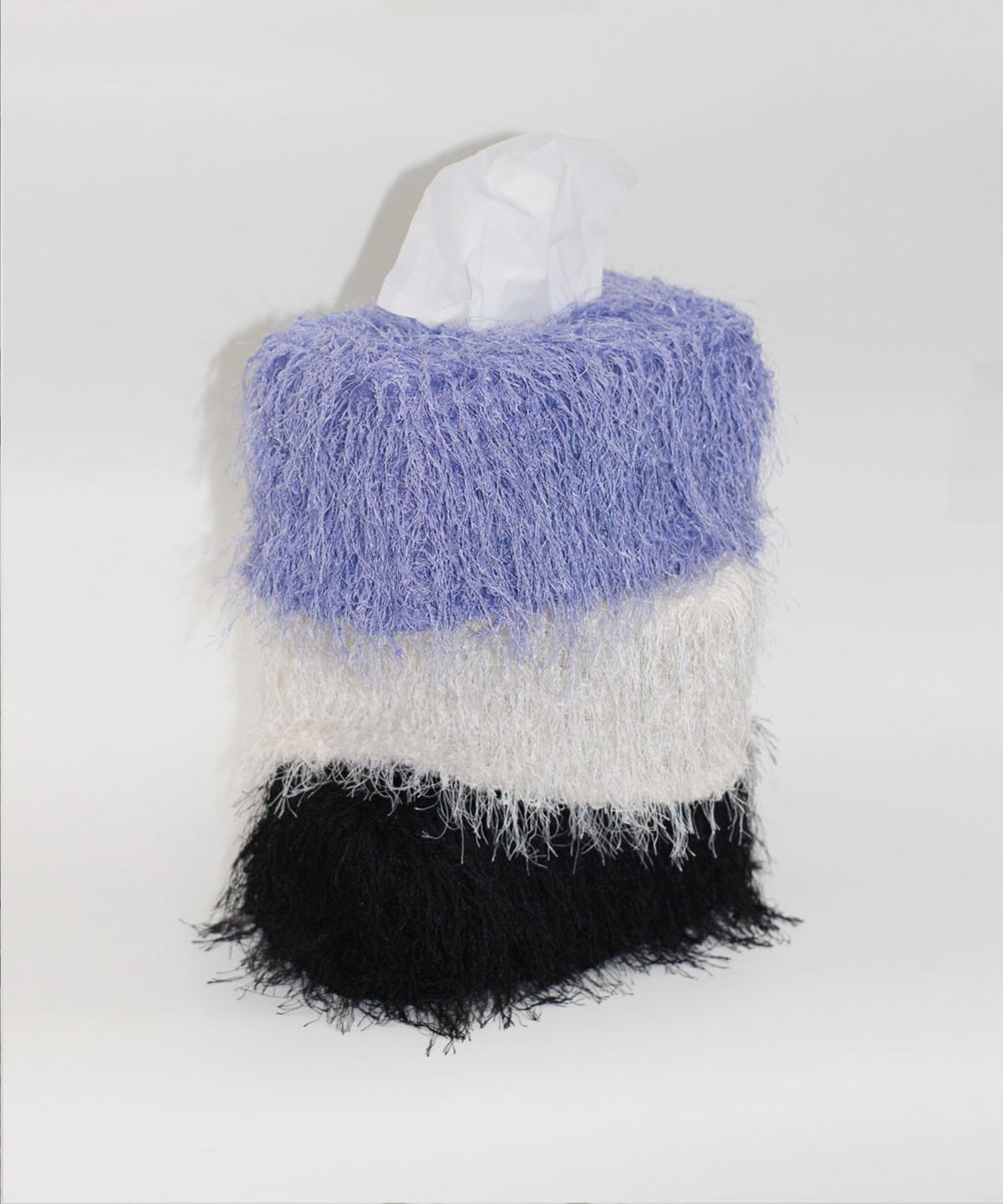 유라이크홈(YOULIKEHOME) Hairfur Tissue Case - black 헤어 퍼 티슈케이스