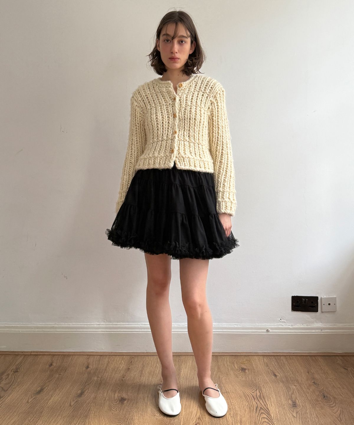 시눈(SINOON) [지수,승희 착용] Tute Skirt (Black)