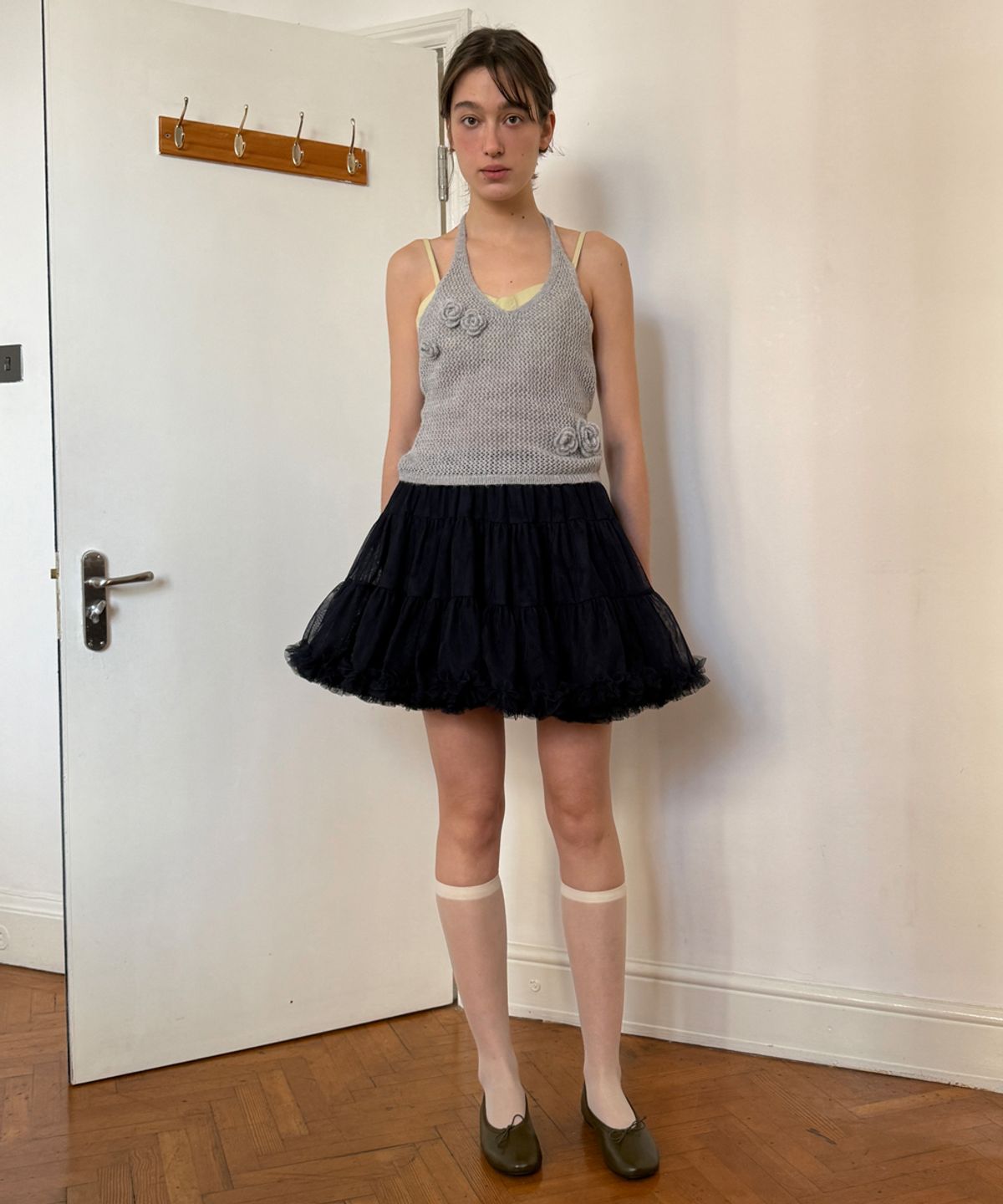 시눈(SINOON) [박은빈 착용] Tute Skirt (Navy)