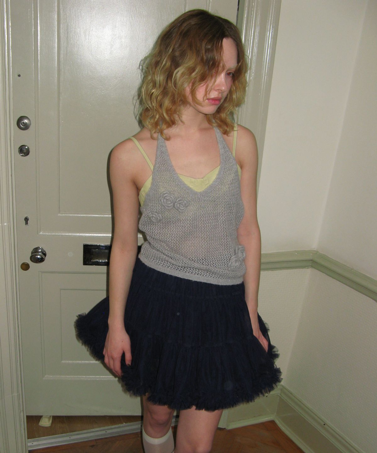 시눈(SINOON) [박은빈 착용] Tute Skirt (Navy)