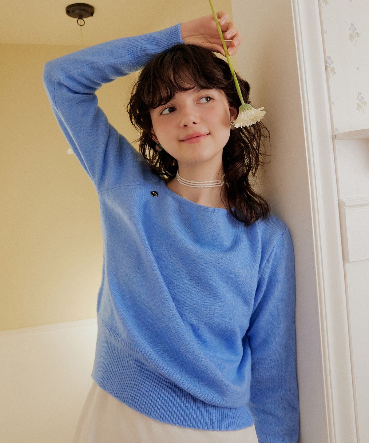 어다울(ADAUL) Soft mix off shoulder knit - 5color