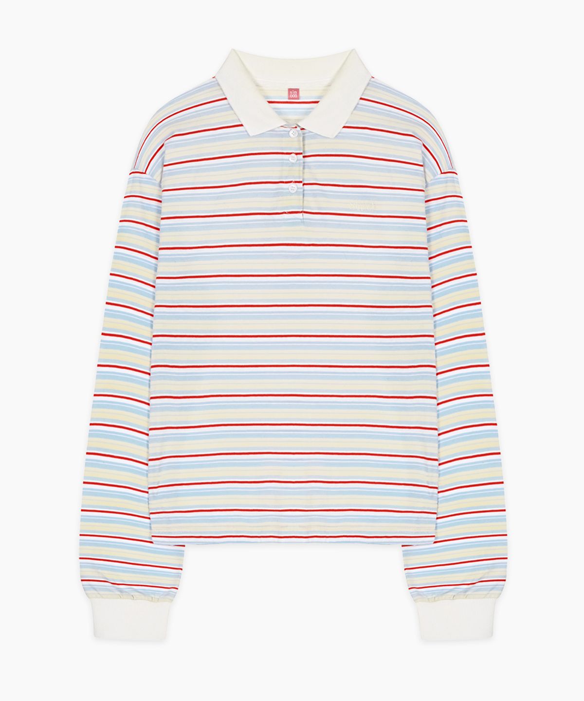 시눈(SINOON) Stripe PK Shirt (Blue)