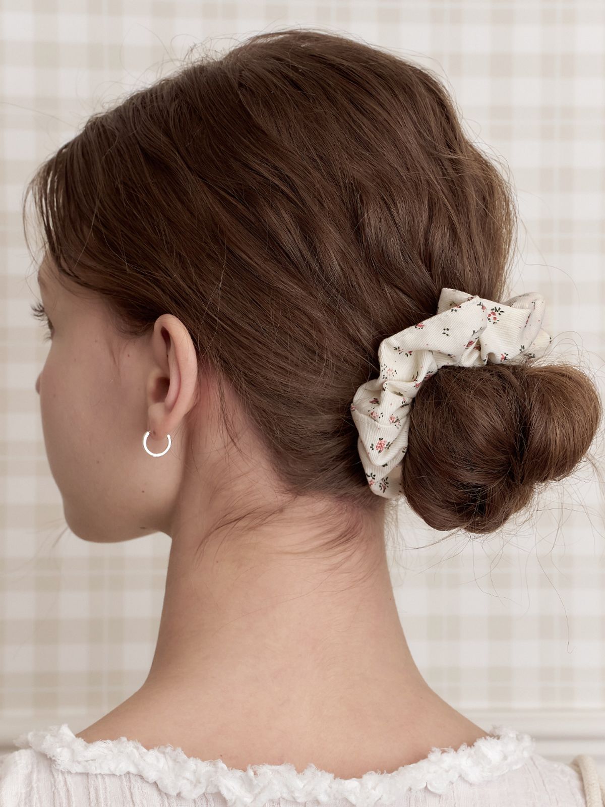 앵브록스(ENGBROX) bubbly floral scrunchie_3 colors