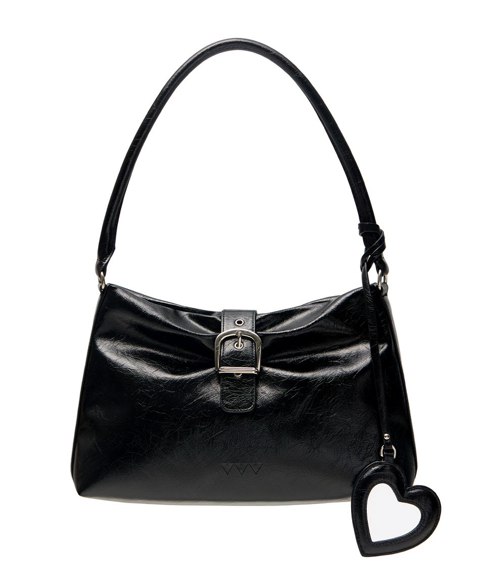 VVV ■ Ribbon Hobo Buckle Shoulder Bag MUSINSA | VVV Ribbon Hobo Buckle Shoulder Bag _ Black