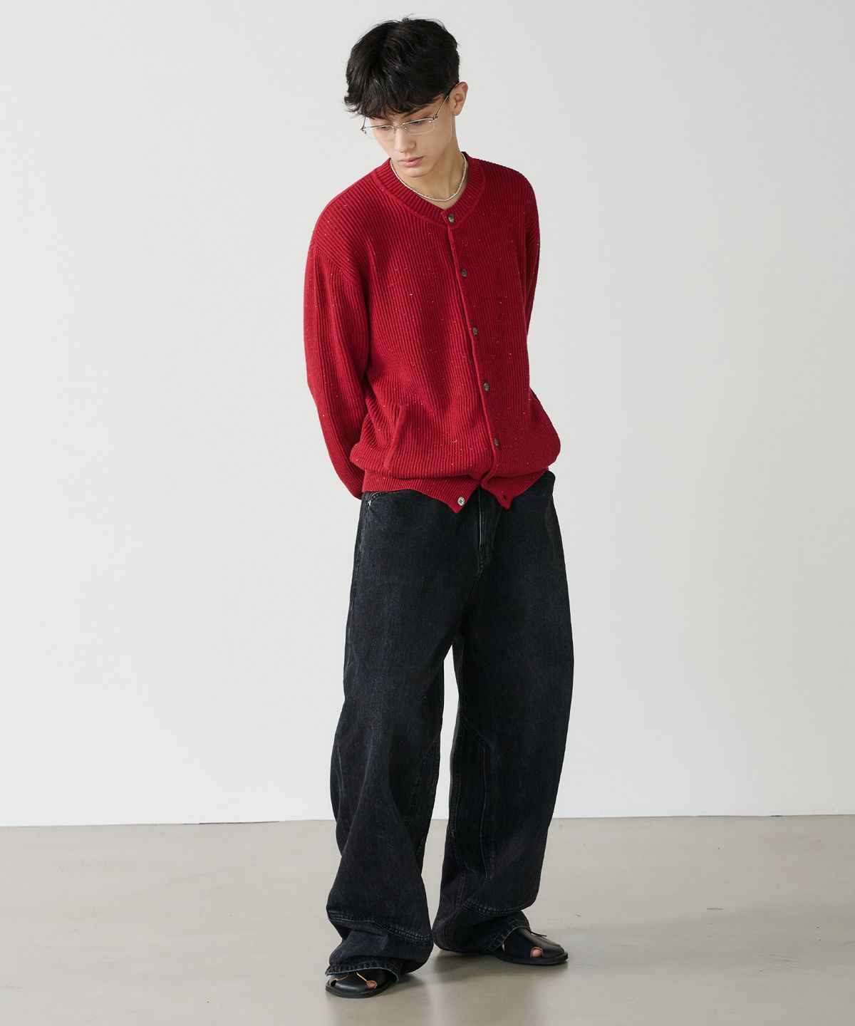 노운(NOUN) sprit denim pants (black)