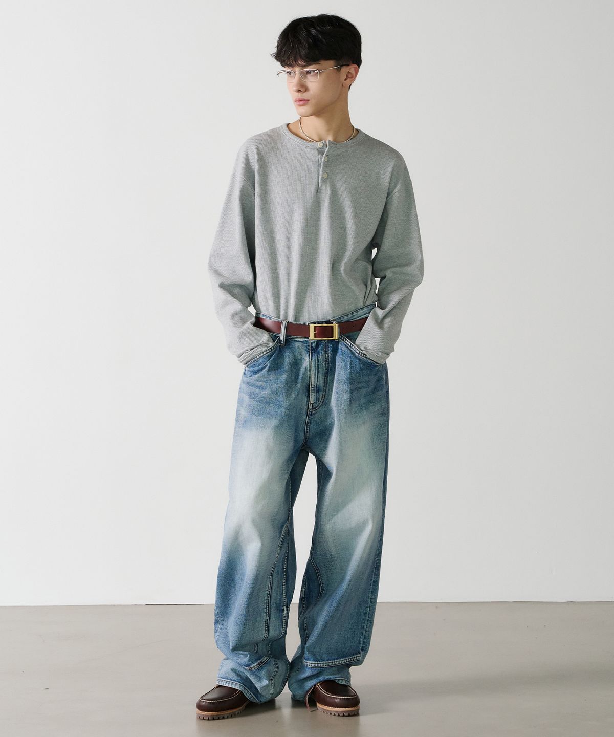 노운(NOUN) sprit denim pants (blue)