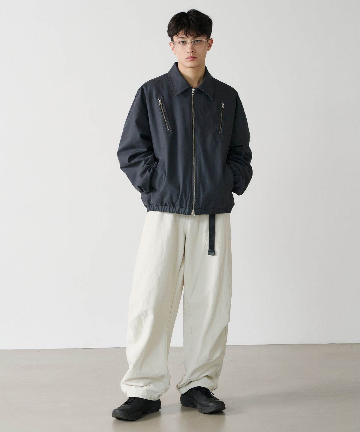 노운(NOUN) zipper jacket (charcoal)