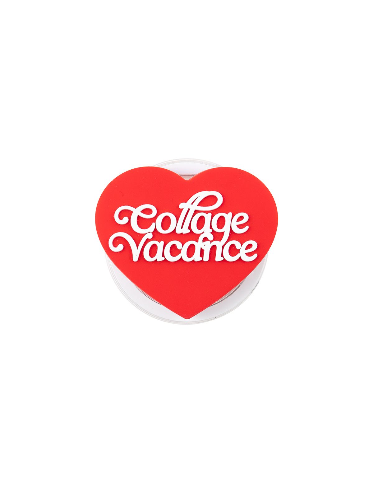 꼴라주바캉스(COLLAGEVACANCE) Lettering Heart Logo Rubber MagSafe Tok (2color)