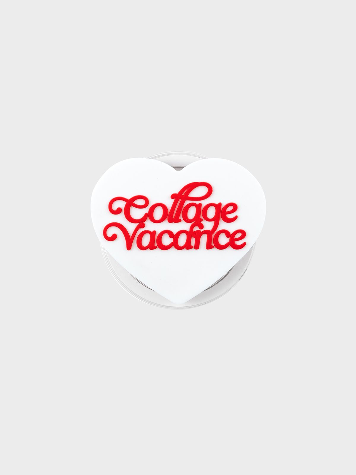 꼴라주바캉스(COLLAGEVACANCE) Lettering Heart Logo Rubber MagSafe Tok (2color)