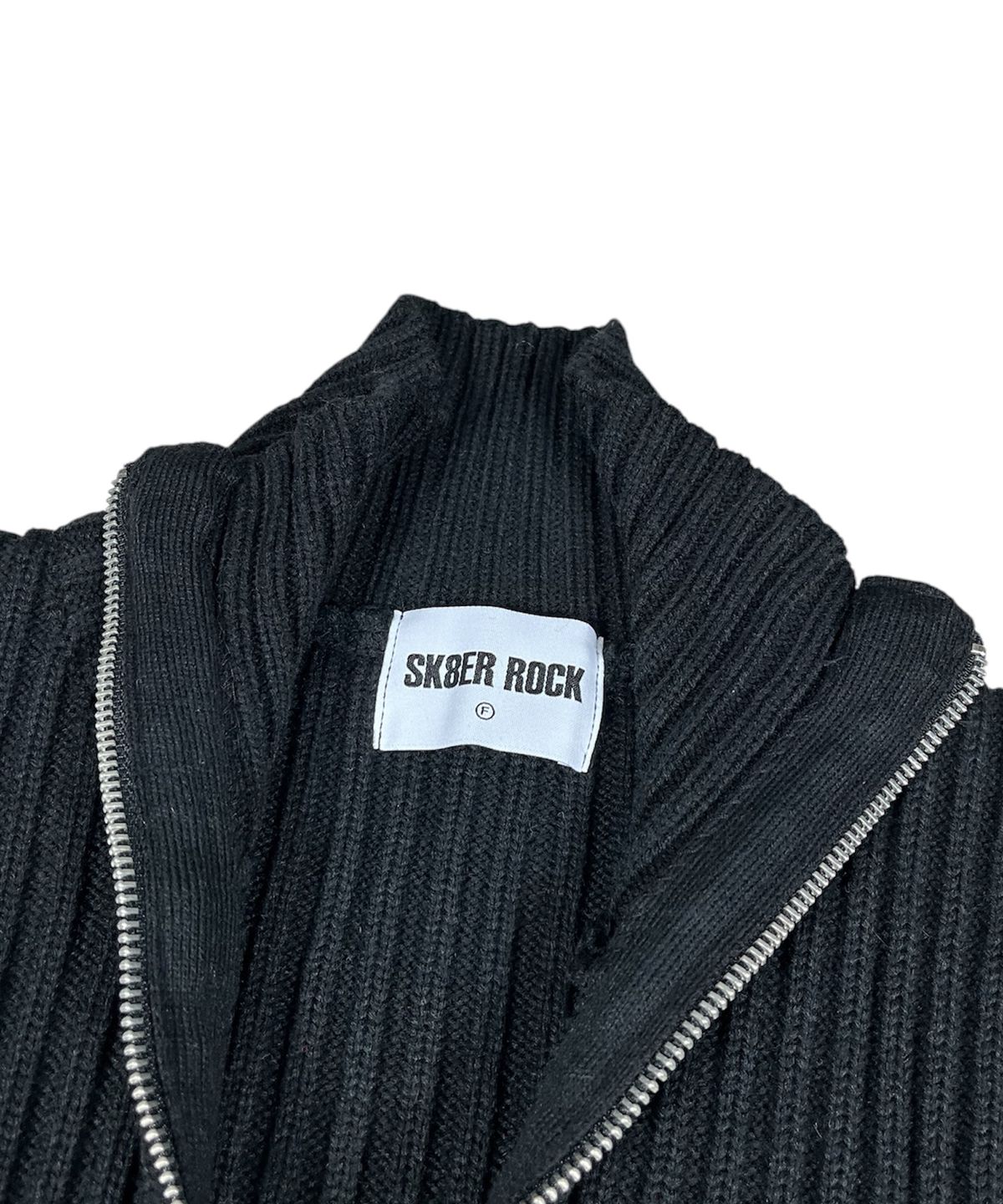 스케이터락(SK8ER ROCK) Post-It Knit Zip-Up Jacket ((black))