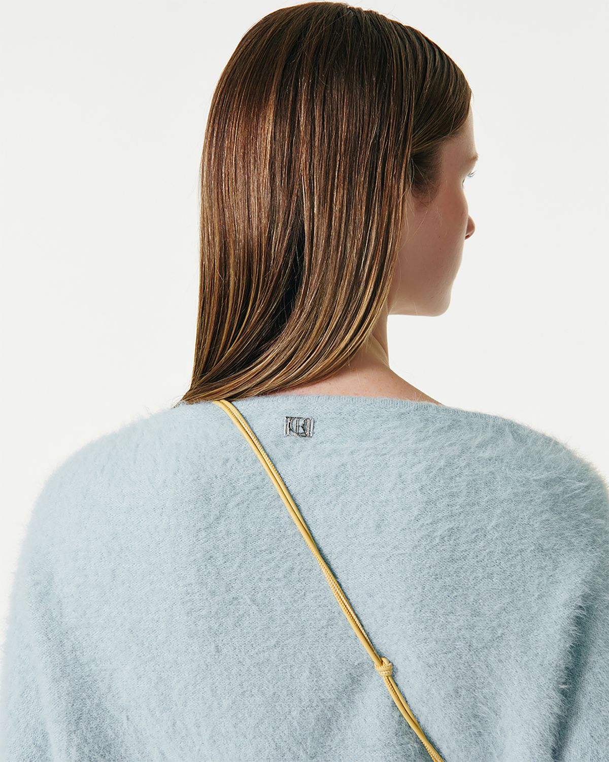 커렌트(CURRENT) CARRIE HAIRY KNIT BOLERO CARDIGAN [LIGHT BLUE]