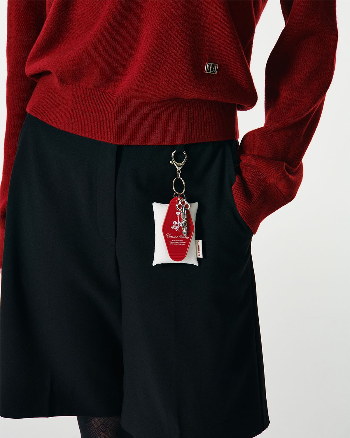 커렌트(CURRENT) SPRING BERMUDA SHORTS [BLACK]