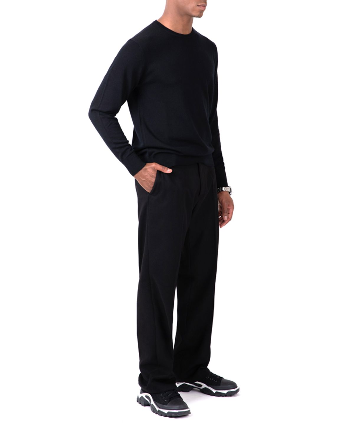 스트라이크(STRIKE) Wool Trousers (BLACK)