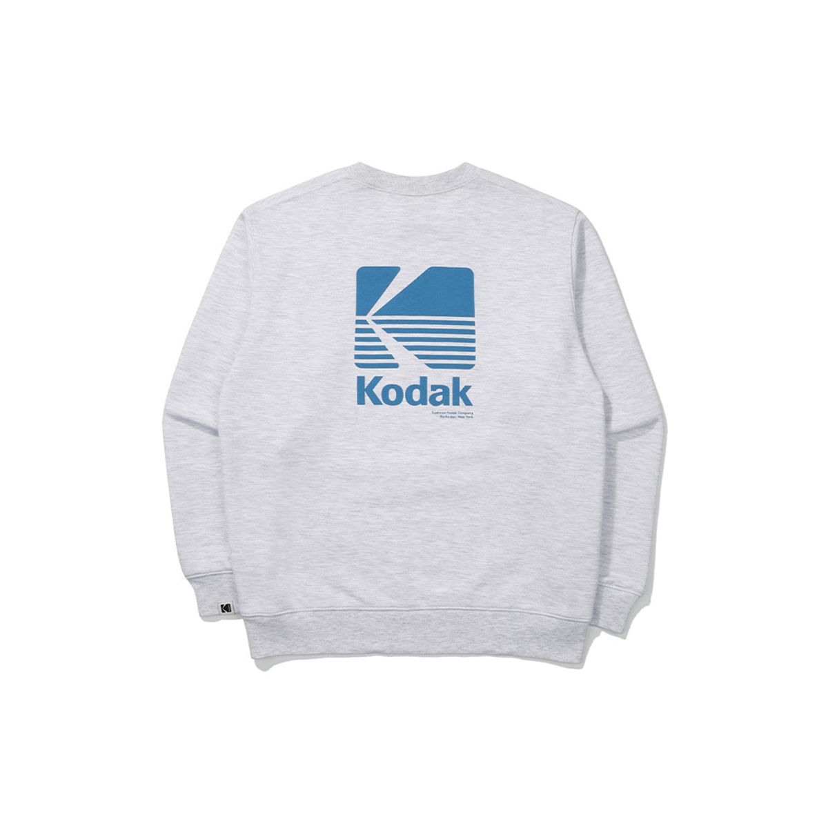 코닥(KODAK) 모노그램 레귤러핏 맨투맨 우먼 WHITE MELANGE
