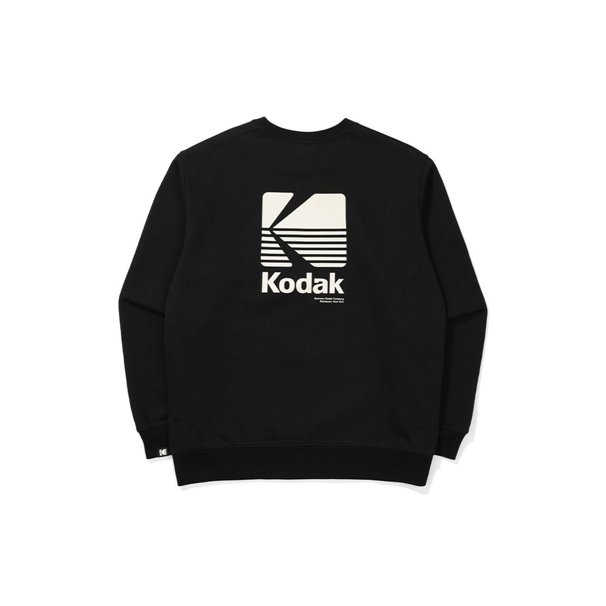 코닥(KODAK) 모노그램 레귤러핏 맨투맨 우먼 BLACK