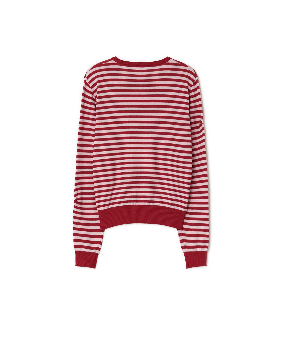 썬번프로젝트(SUNBURNPROJECT) Stitch Stripe Knit, RED