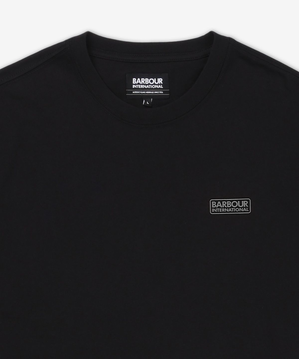 바버(BARBOUR) 인터내셔널 스몰 로고 반소매 티셔츠 - 블랙:퓨터 / MTS0141BK71