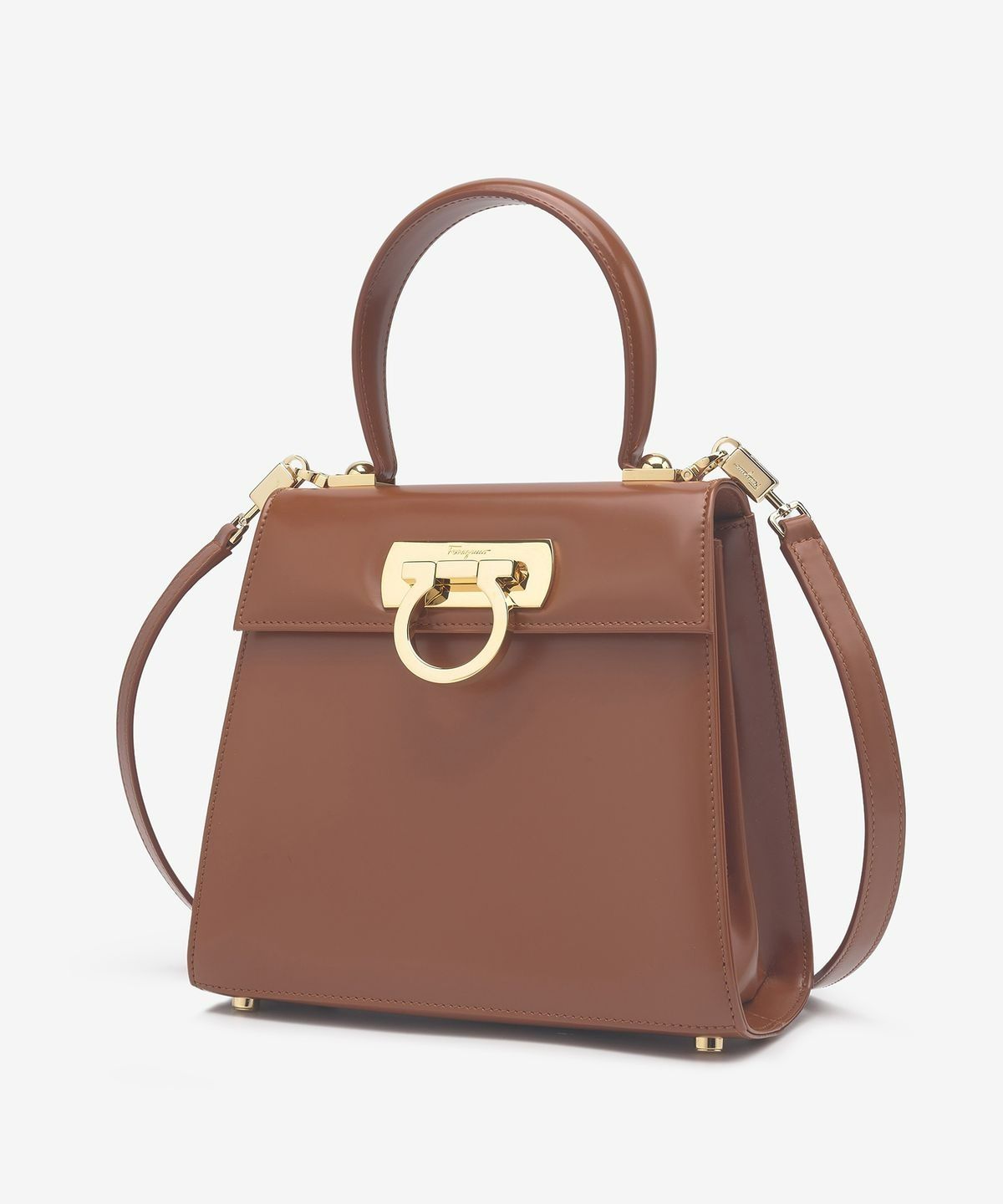 ■FERRAGAMO■ Small Iconic Tote Bag Leather Brown 2121937490 MUSINSA | SALVATORE FERRAGAMO Small Iconic Tote Bag
