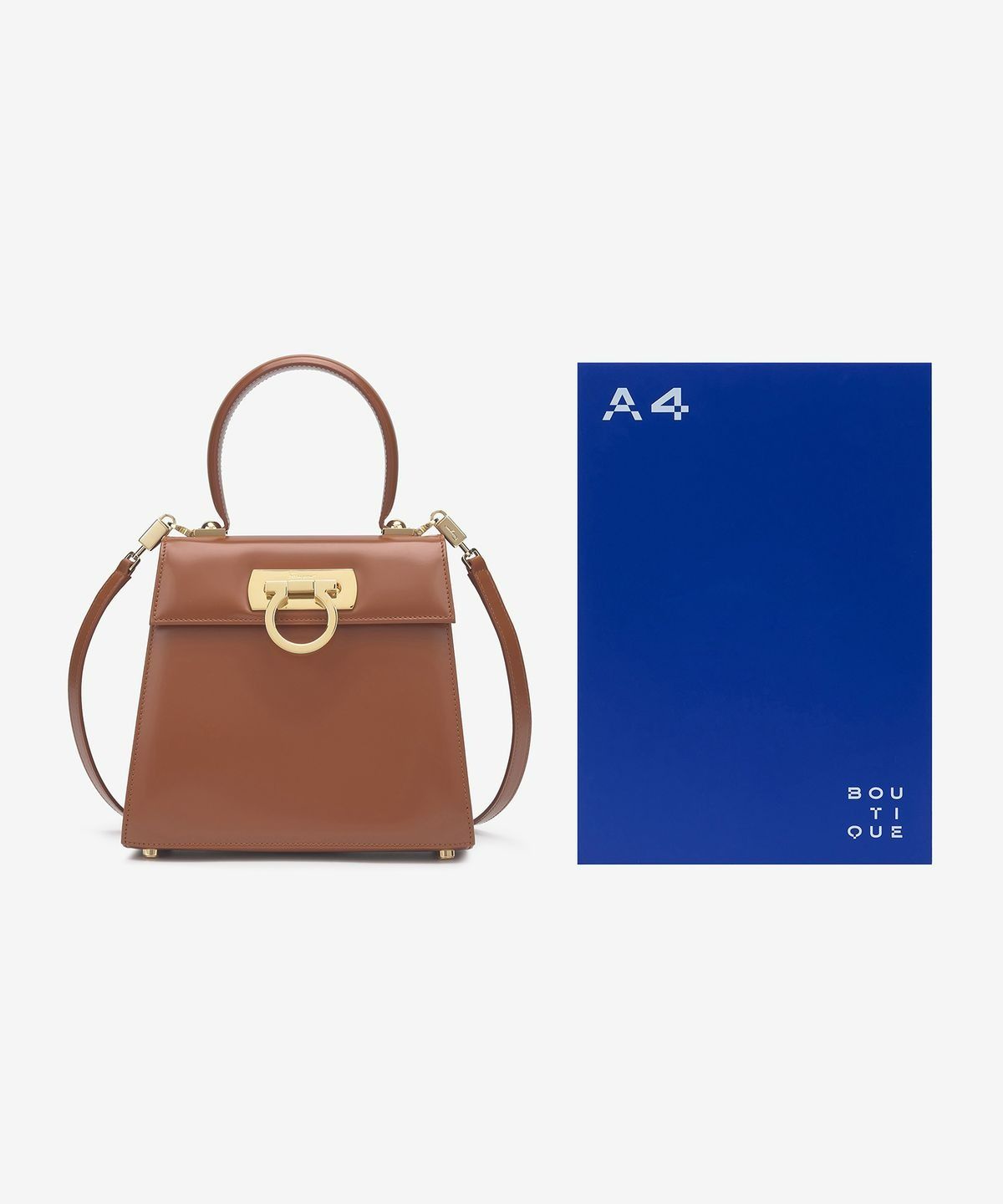 ■FERRAGAMO■ Small Iconic Tote Bag Leather Brown 2121937490 MUSINSA | SALVATORE FERRAGAMO Small Iconic Tote Bag