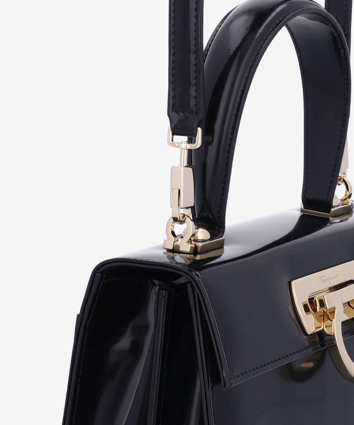 ■FERRAGAMO■ Small East West Iconic Tote Bag Black 21295875 East-West tote bag (S) - Women | Ferragamo