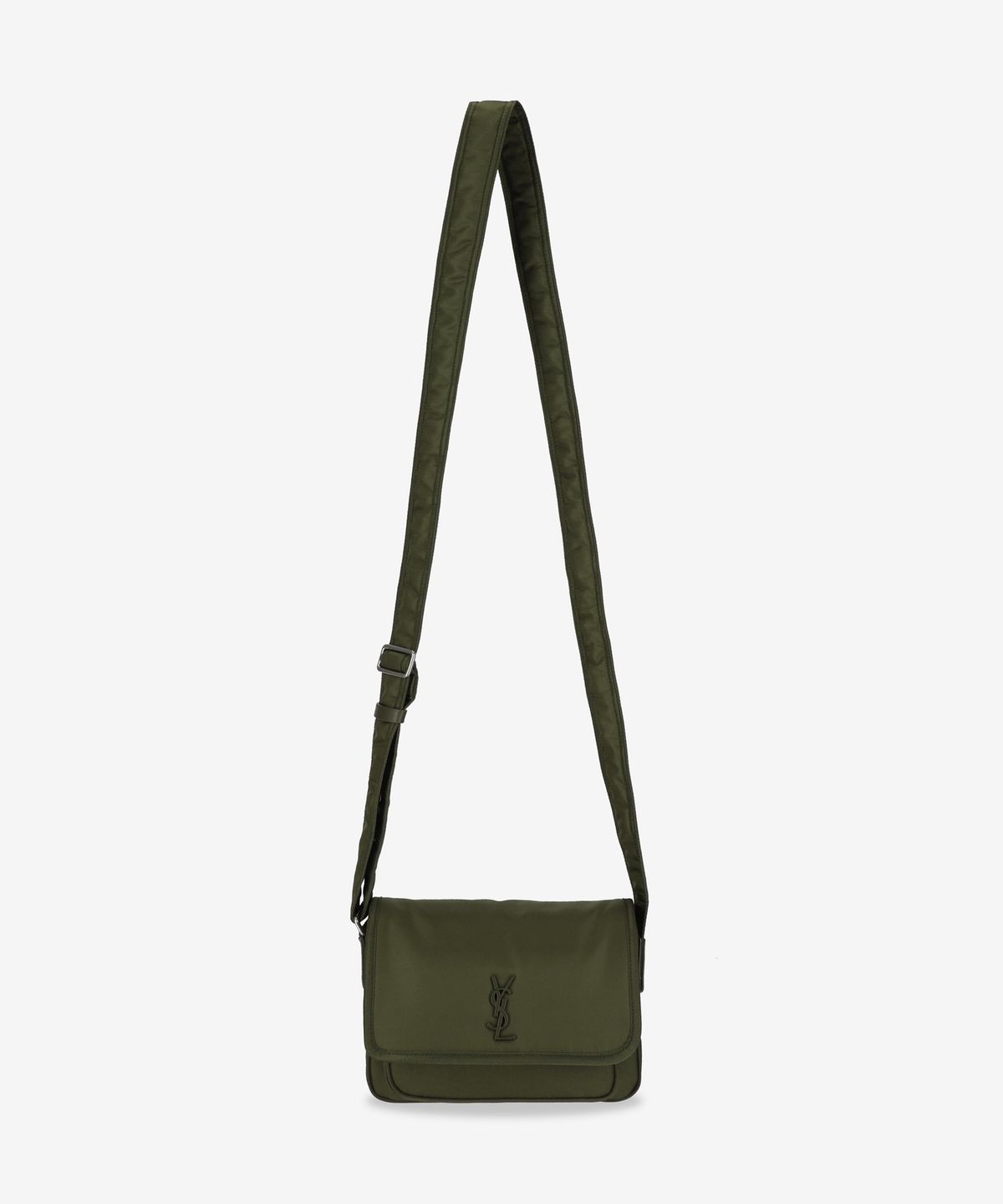 생로랑(SAINT LAURENT) 스몰 모노그램 니키 나일론 크로스백 - 딥 밀리터리 / 776611FAD773829
