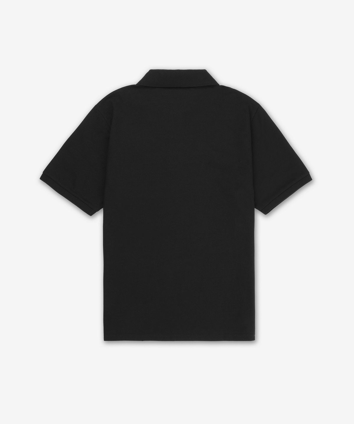생로랑(SAINT LAURENT) 카상드르 자수 로고 반소매 폴로 셔츠 - 블랙 / 798944Y37HC1000