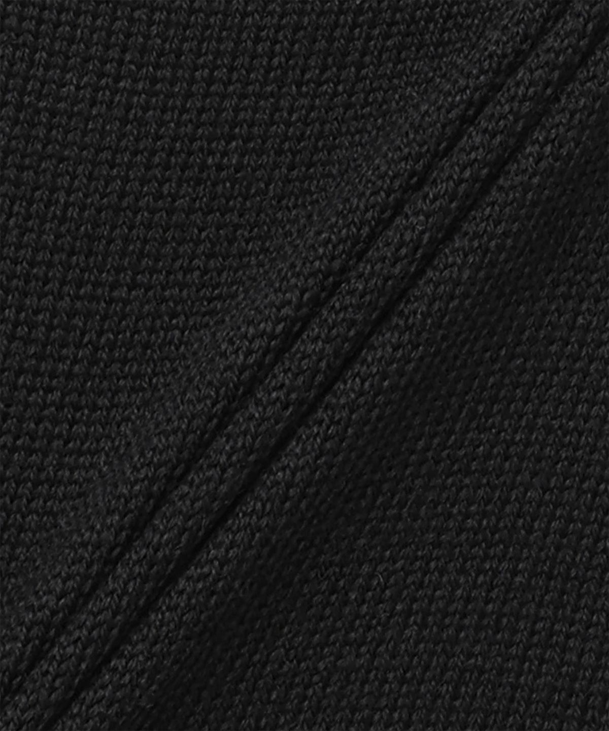 생로랑(SAINT LAURENT) 울 크롭 하프 슬리브 니트 - 블랙 / 818023Y76YJ1000
