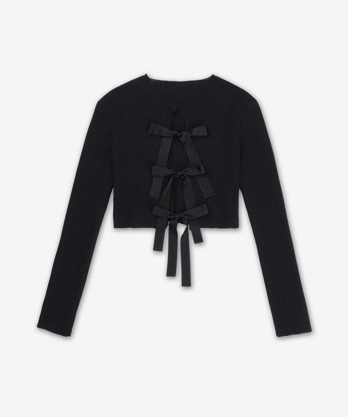 생로랑(SAINT LAURENT) 매듭 디테일 니트 - 블랙 / 820710Y76ZO1000