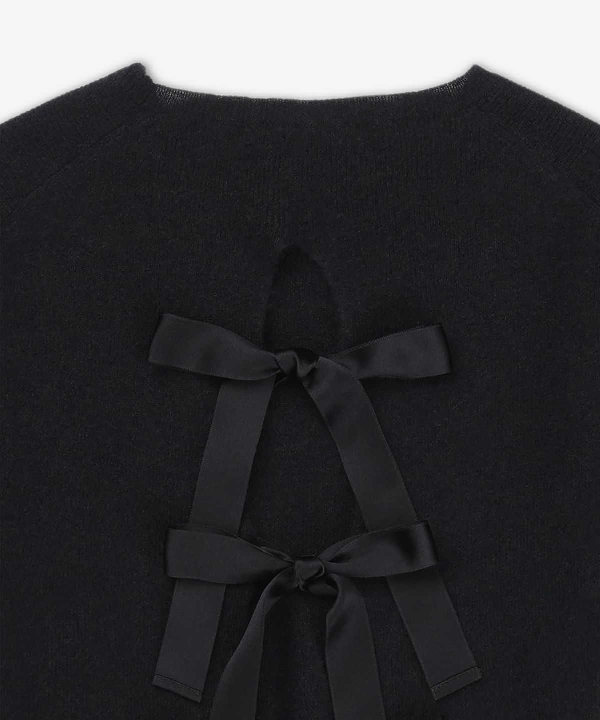 생로랑(SAINT LAURENT) 매듭 디테일 니트 - 블랙 / 820710Y76ZO1000