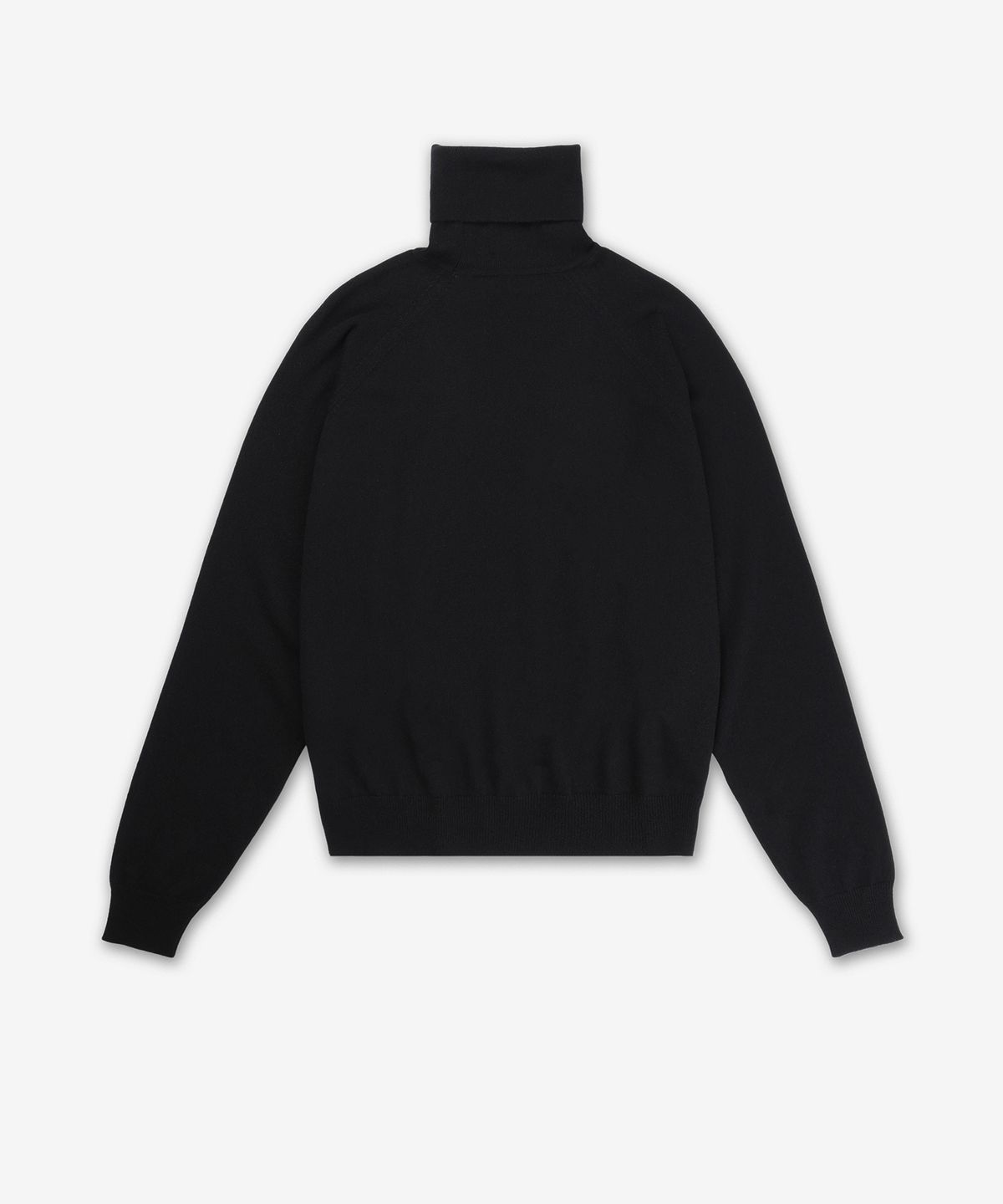 생로랑(SAINT LAURENT) 캐시미어 카상드르 자수 로고 하이넥 니트 - 블랙 / 820746YALL21000